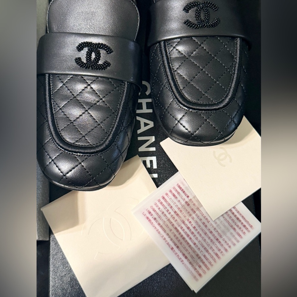 Chanel CC Lambskin Loafers - Picture 7 of 9